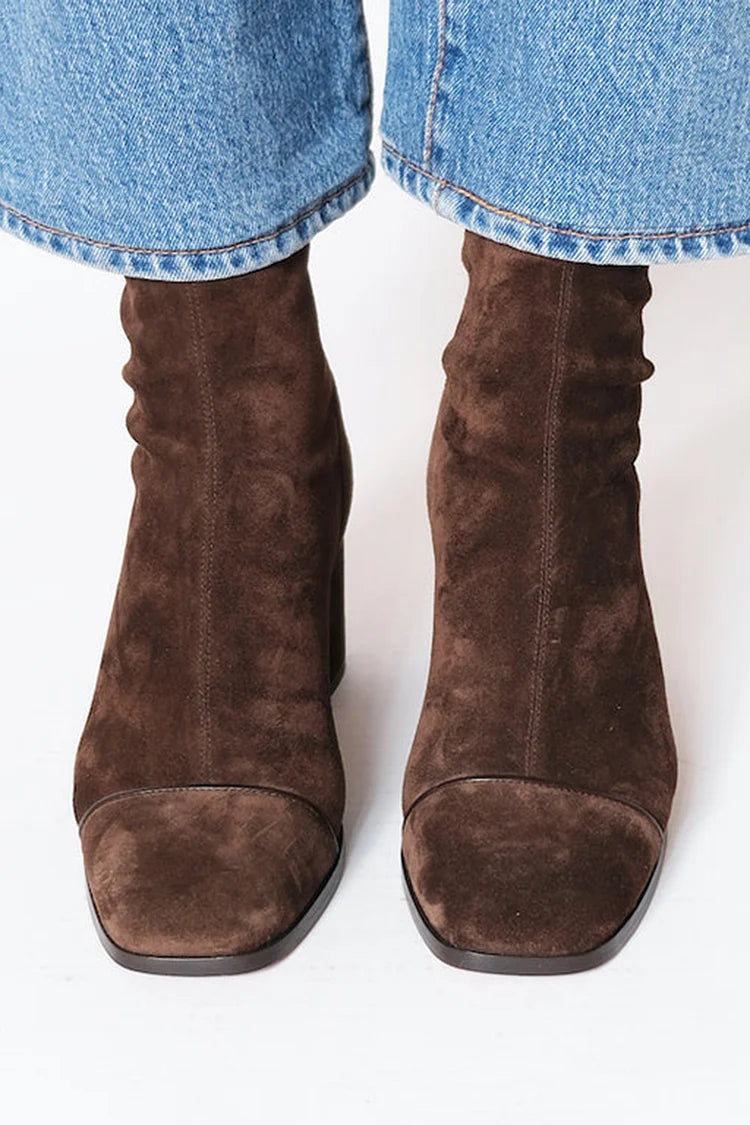 EMMA | Square toe heeled Boots