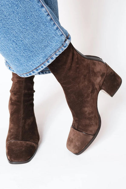 EMMA | Square toe heeled Boots